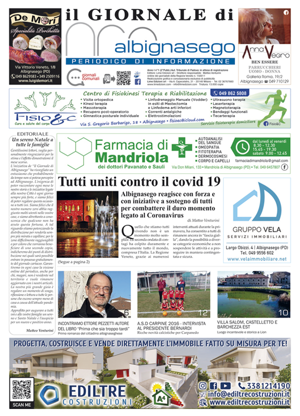 Giornale di Albignasego dicembre 2020