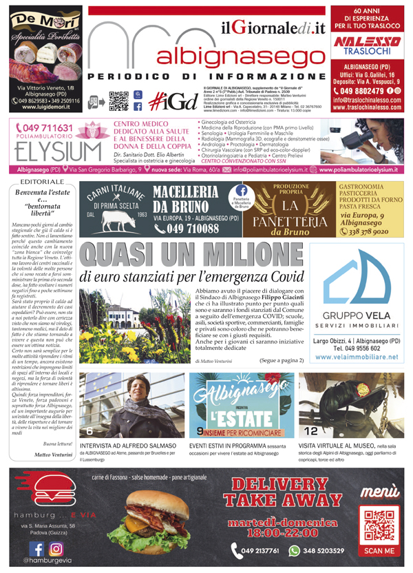 il Giornale di Albignasego giugno 2021