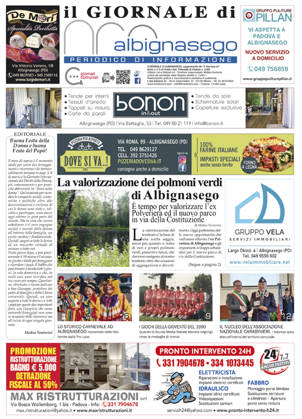 Giornale di Albignasego marzo 2021