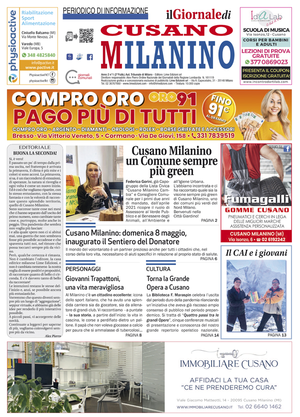 Il Giornale di Cusano Milanino maggio 2022