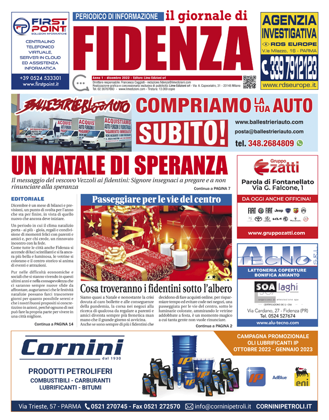 Il Giornale di Fidenza dicembre 2022