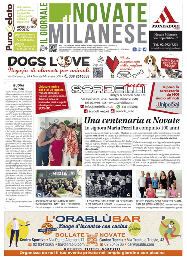 il Giornale di Novate Milanese agosto 2021