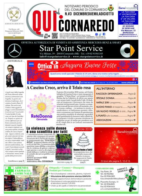 QuiCornaredo di dicembre 2018