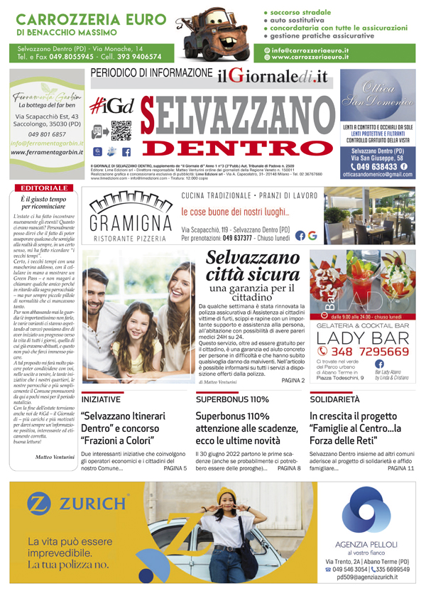 il Giornale di Selvazzano Dentro settembre 2021