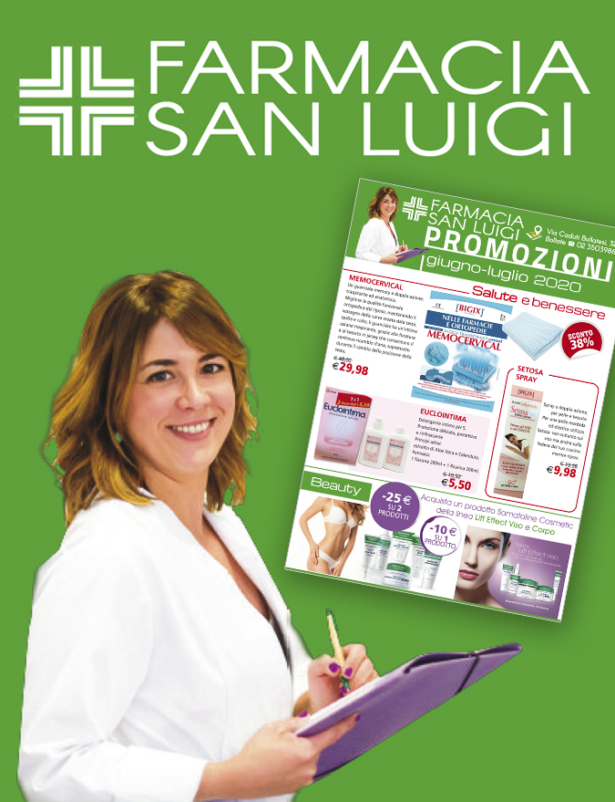 Farmacia San Luigi promozioni giugno luglio 2020