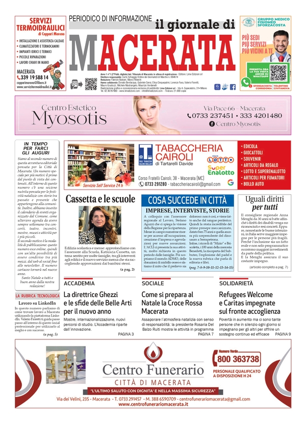 Il Giornale di Macerata dicembre 2021