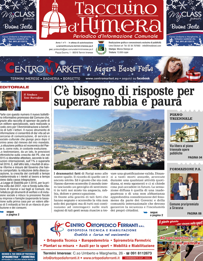 Taccuino d’Himera dicembre 2015