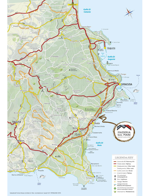 Siracusa Mappa Personalizzata Masseria sul Mare